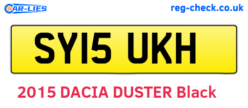SY15UKH are the vehicle registration plates.