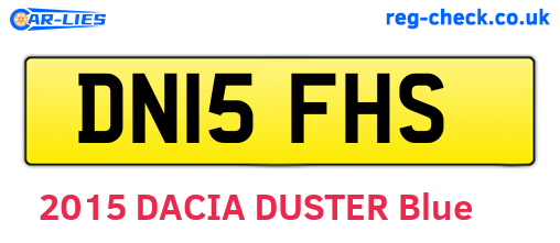 DN15FHS are the vehicle registration plates.