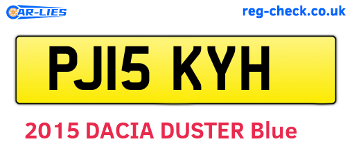 PJ15KYH are the vehicle registration plates.