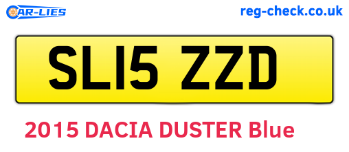 SL15ZZD are the vehicle registration plates.