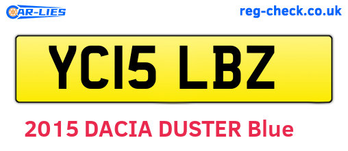 YC15LBZ are the vehicle registration plates.