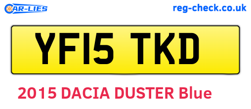 YF15TKD are the vehicle registration plates.