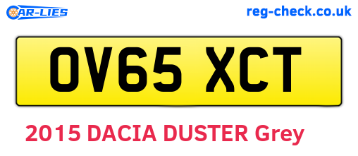 OV65XCT are the vehicle registration plates.