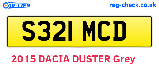 S321MCD are the vehicle registration plates.