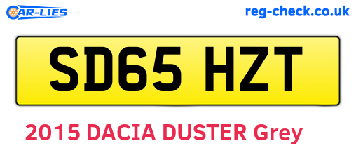 SD65HZT are the vehicle registration plates.