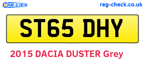 ST65DHY are the vehicle registration plates.