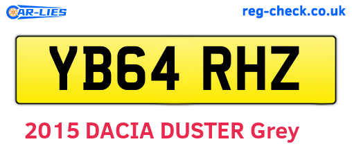 YB64RHZ are the vehicle registration plates.