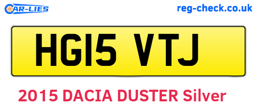HG15VTJ are the vehicle registration plates.