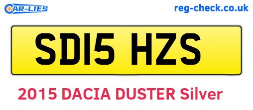 SD15HZS are the vehicle registration plates.