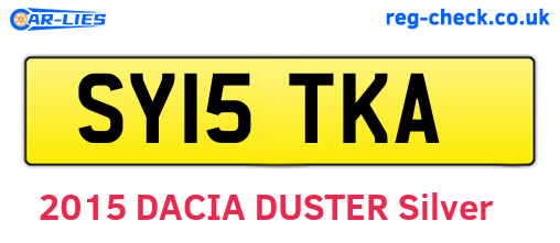 SY15TKA are the vehicle registration plates.