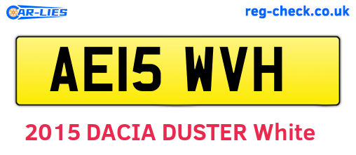 AE15WVH are the vehicle registration plates.