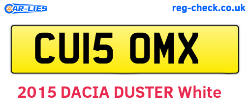 CU15OMX are the vehicle registration plates.