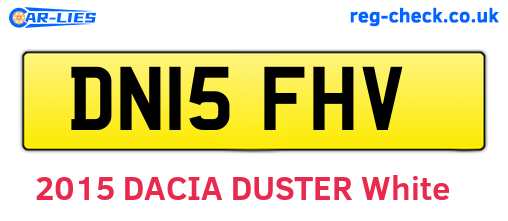 DN15FHV are the vehicle registration plates.