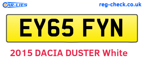 EY65FYN are the vehicle registration plates.