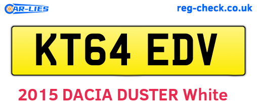 KT64EDV are the vehicle registration plates.
