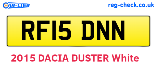 RF15DNN are the vehicle registration plates.