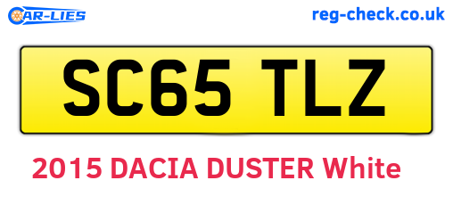 SC65TLZ are the vehicle registration plates.