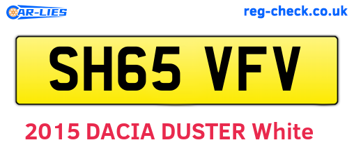 SH65VFV are the vehicle registration plates.