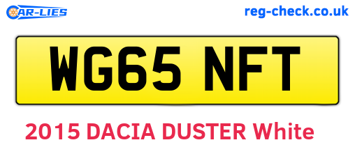 WG65NFT are the vehicle registration plates.