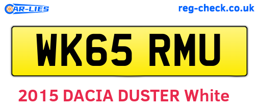 WK65RMU are the vehicle registration plates.