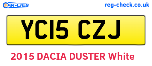 YC15CZJ are the vehicle registration plates.