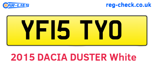 YF15TYO are the vehicle registration plates.