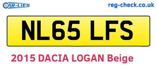 NL65LFS are the vehicle registration plates.