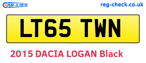 LT65TWN are the vehicle registration plates.