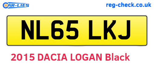 NL65LKJ are the vehicle registration plates.