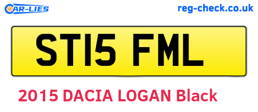 ST15FML are the vehicle registration plates.