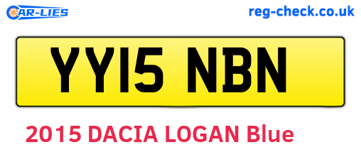 YY15NBN are the vehicle registration plates.