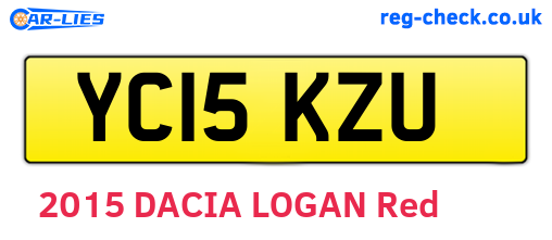 YC15KZU are the vehicle registration plates.