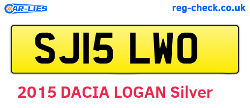 SJ15LWO are the vehicle registration plates.