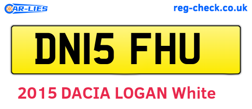 DN15FHU are the vehicle registration plates.