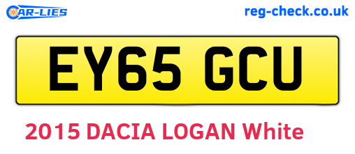 EY65GCU are the vehicle registration plates.