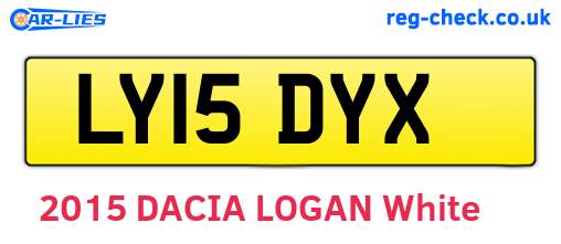 LY15DYX are the vehicle registration plates.
