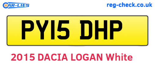 PY15DHP are the vehicle registration plates.