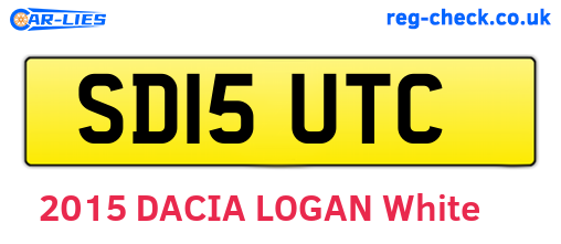 SD15UTC are the vehicle registration plates.