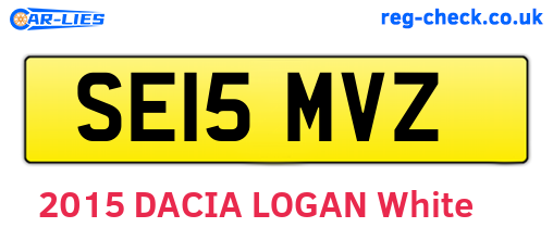 SE15MVZ are the vehicle registration plates.