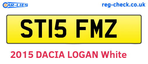 ST15FMZ are the vehicle registration plates.