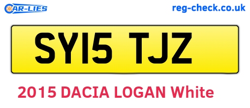 SY15TJZ are the vehicle registration plates.