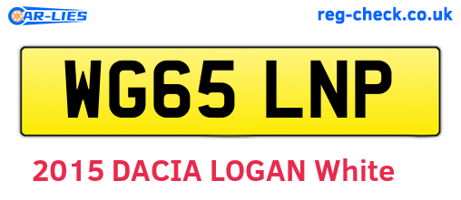 WG65LNP are the vehicle registration plates.
