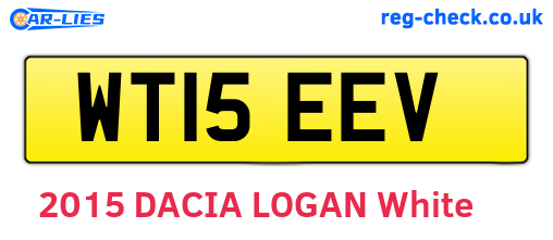 WT15EEV are the vehicle registration plates.