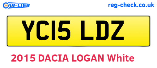 YC15LDZ are the vehicle registration plates.