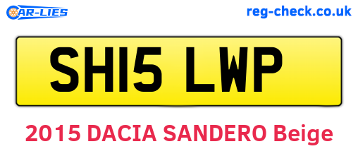 SH15LWP are the vehicle registration plates.