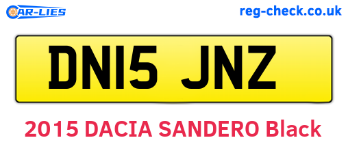 DN15JNZ are the vehicle registration plates.