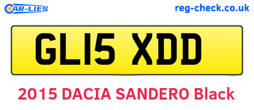 GL15XDD are the vehicle registration plates.