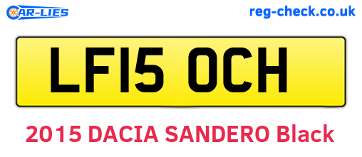 LF15OCH are the vehicle registration plates.