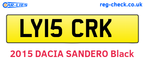 LY15CRK are the vehicle registration plates.