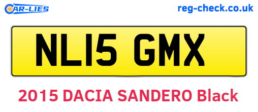NL15GMX are the vehicle registration plates.
